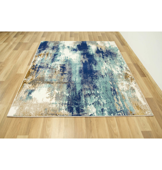 Koberec Zer Lux B221A tyrkysový / krémový / béžový