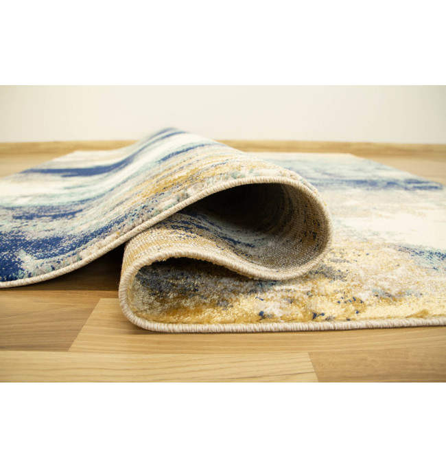 Koberec Zer Lux B221A tyrkysový / krémový / béžový