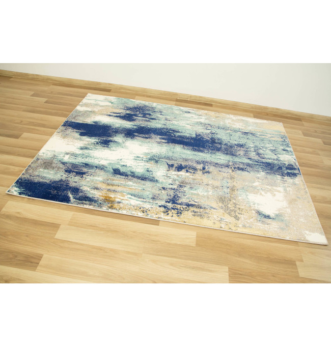 Koberec Zer Lux B221A tyrkysový / krémový / béžový