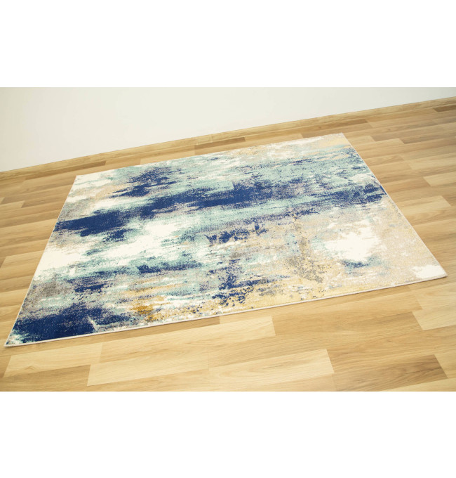 Koberec Zer Lux B221A tyrkysový / krémový / béžový