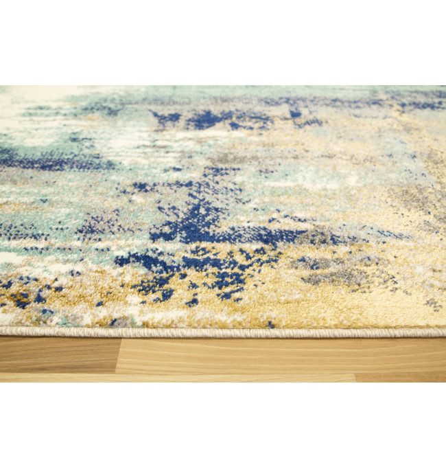 Koberec Zer Lux B221A tyrkysový / krémový / béžový