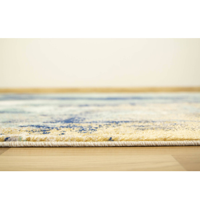 Koberec Zer Lux B221A tyrkysový / krémový / béžový