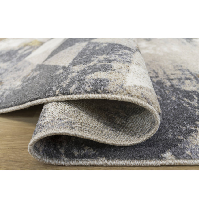 Koberec Zer Lux B595A lesklý béžový/šedý