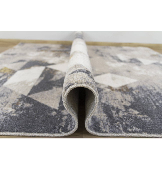 Koberec Zer Lux B595A lesklý béžový/šedý