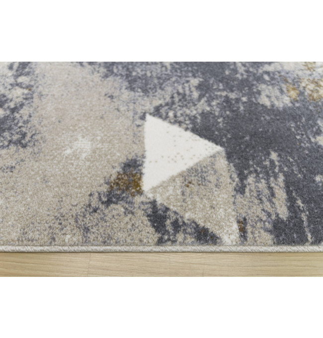 Koberec Zer Lux B595A lesklý béžový/šedý