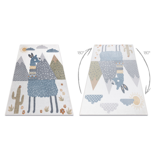 Koberec BONO 8275 Lama, krémový / světle šedý