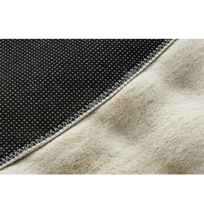 Koberec BUBBLE slonová kost 12 strukturální 3D, kruh