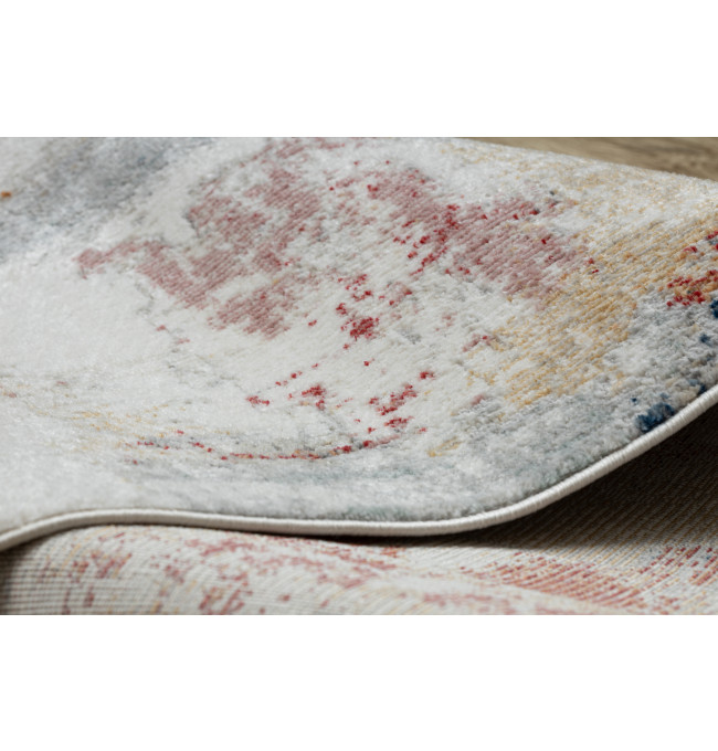 Koberec / běhoun DISTIN 0144B bílý / růžový / pudrový