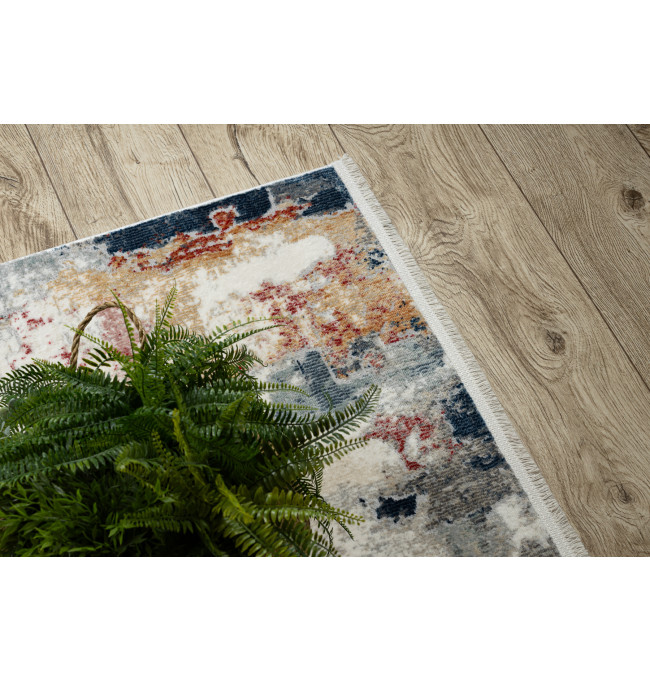 Koberec / běhoun DISTIN 0144B bílý / růžový / pudrový