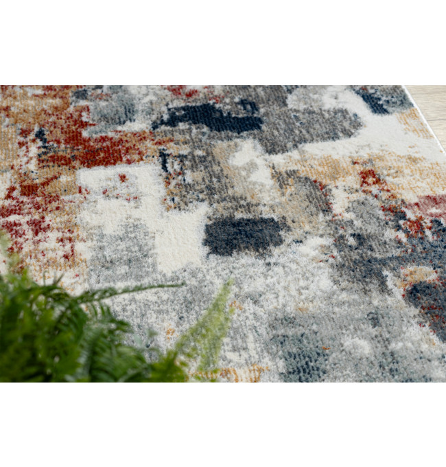 Koberec / běhoun DISTIN 0144B bílý / růžový / pudrový