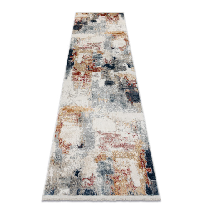 Koberec / běhoun DISTIN 0144B bílý / růžový / pudrový