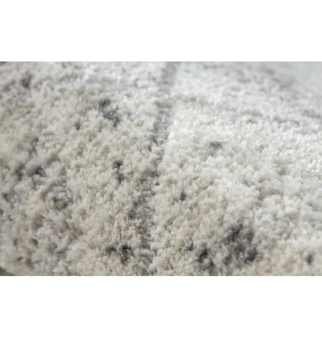 Koberec / běhoun DISTIN 0200A šedý / světle šedý / bílý