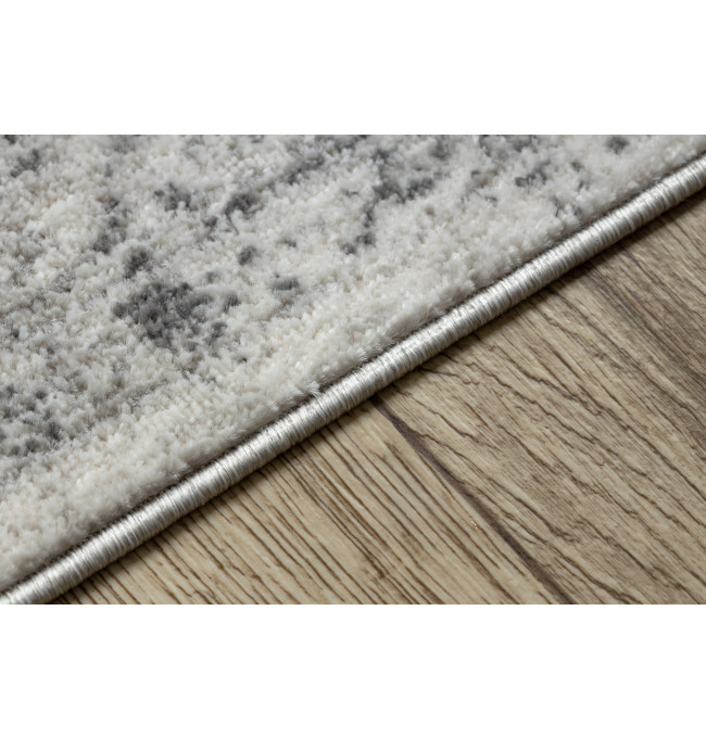 Koberec / běhoun DISTIN 0200A šedý / světle šedý / bílý