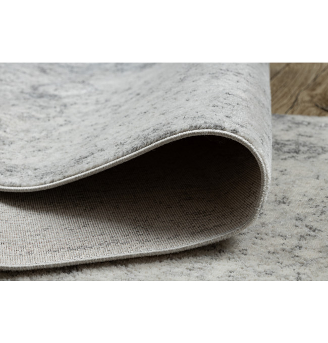 Koberec / běhoun DISTIN 0200A šedý / světle šedý / bílý