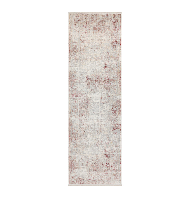 Koberec / běhoun DISTIN 0828A růžový / pudrový / bílý