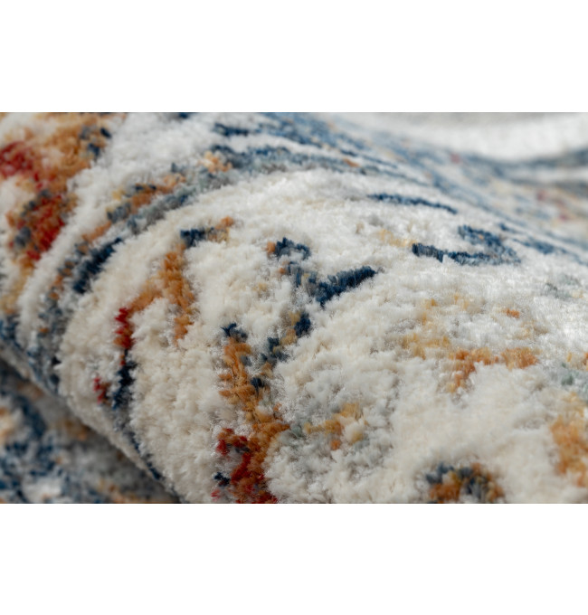 Koberec / běhoun DISTIN 0834A granátový / modrý / žlutý / terrakota