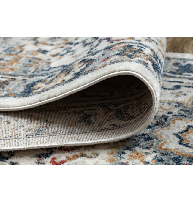 Koberec / běhoun DISTIN 0834A granátový / modrý / žlutý / terrakota