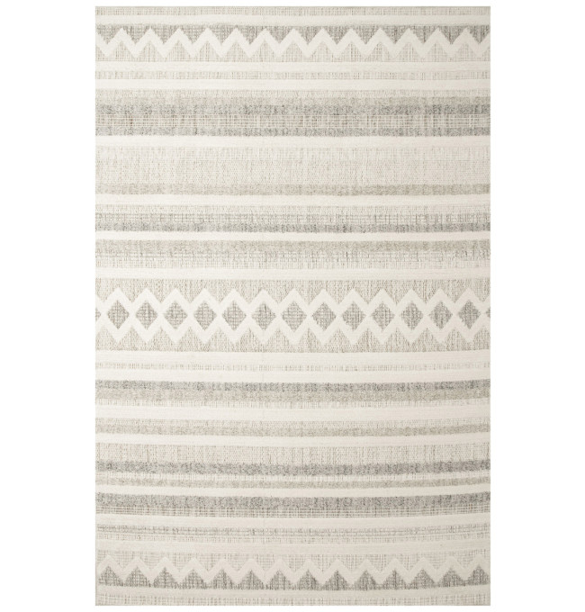 Koberec Cotton C102 Etno / kosočtverce, krémový / šedý / béžový