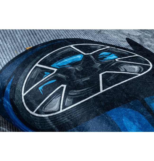 Dětský koberec protiskluzový BAMBINO 41730 Auto, šedý / modrý