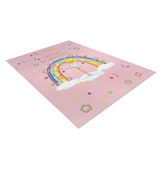 Dětský koberec protiskluzový BAMBINO 41870 Balerína, růžový