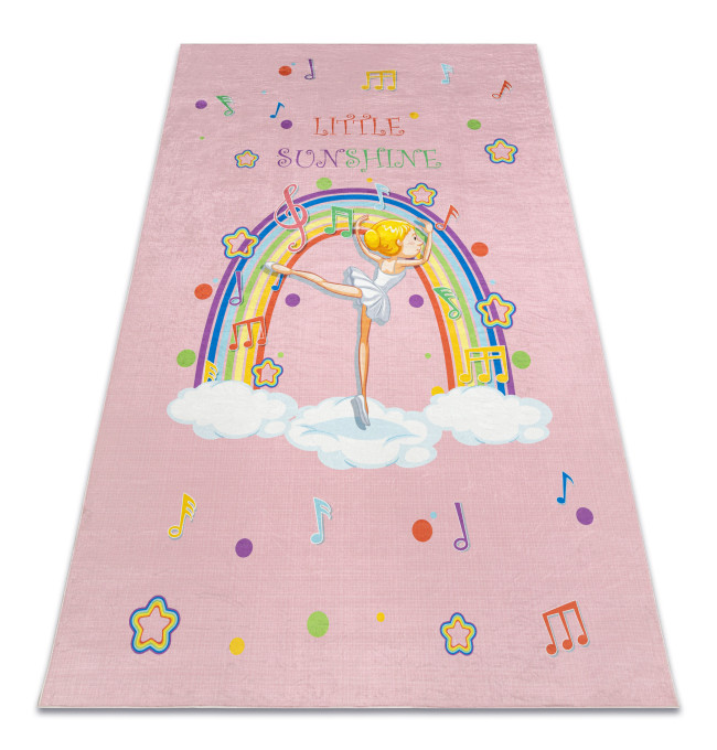 Dětský koberec protiskluzový BAMBINO 41870 Balerína, růžový