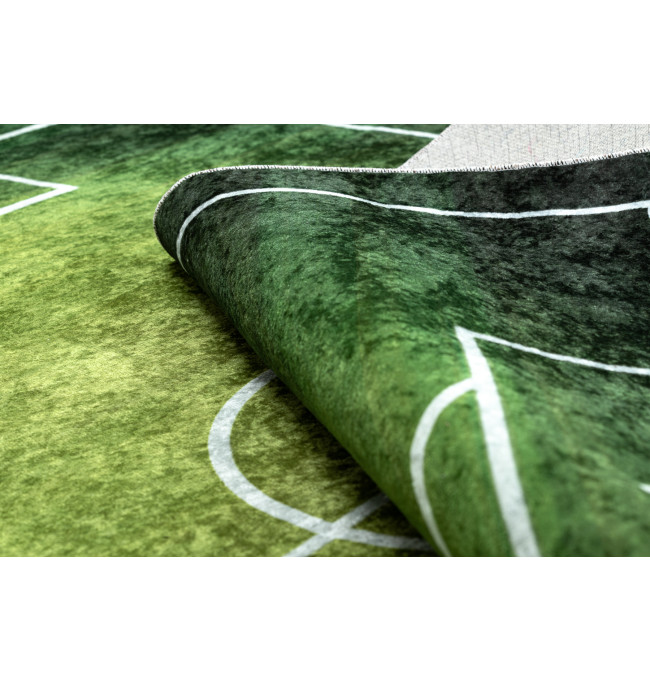 Dětský koberec JUNIOR 51307.803 hřiště / fotbal, zelený