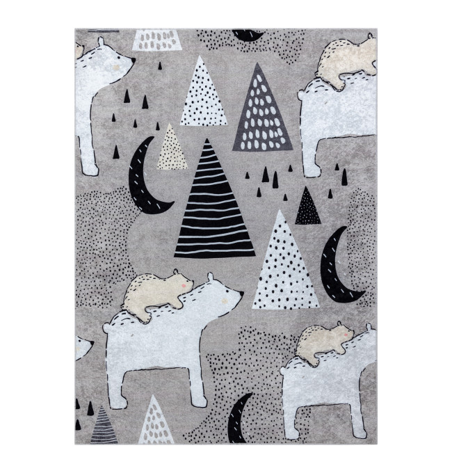 Dětský koberec JUNIOR 51974.802 medvídci, šedý