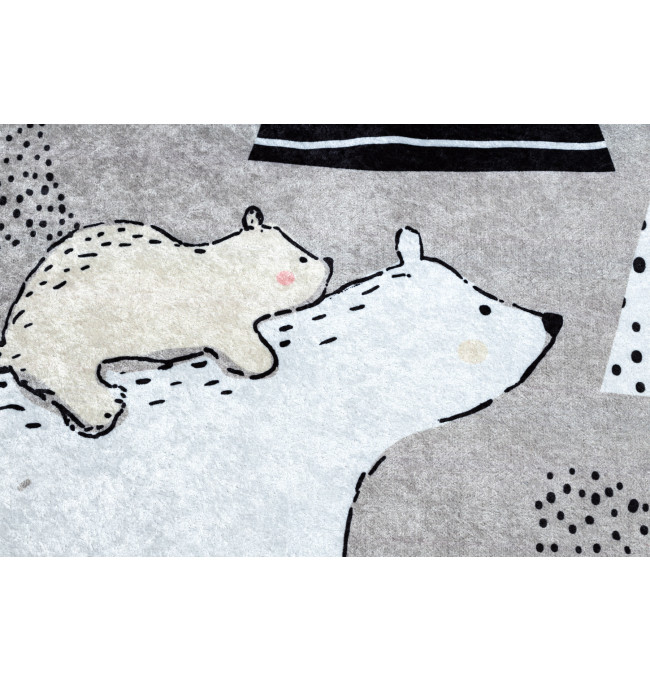 Dětský koberec JUNIOR 51974.802 medvídci, šedý