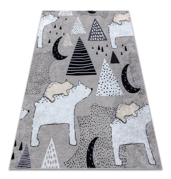 Dětský koberec JUNIOR 51974.802 medvídci, šedý