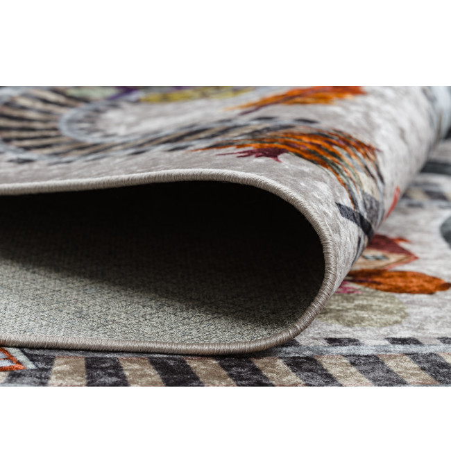 Koberec JUNIOR 51986.803 dráhy / lokomotiva, šedý