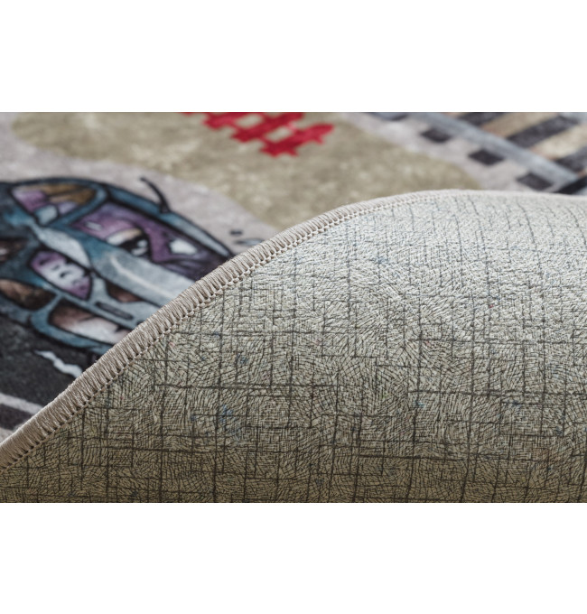 Koberec JUNIOR 51986.803 dráhy / lokomotiva, šedý