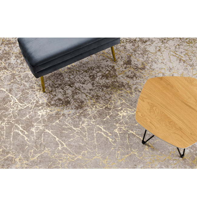 Koberec MIRO 11111.2104 mramor / glamour, béžový / zlatý