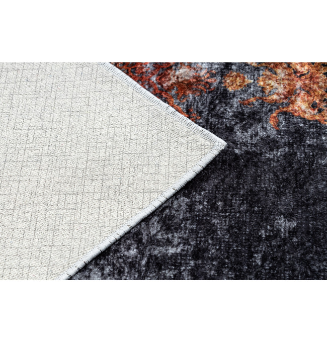 Koberec MIRO 51186.808 Rozeta, ramka - granát/měděný