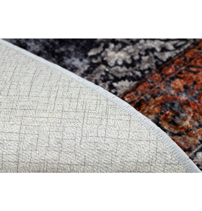 Koberec MIRO 51186.808 Rozeta, ramka - granát/měděný