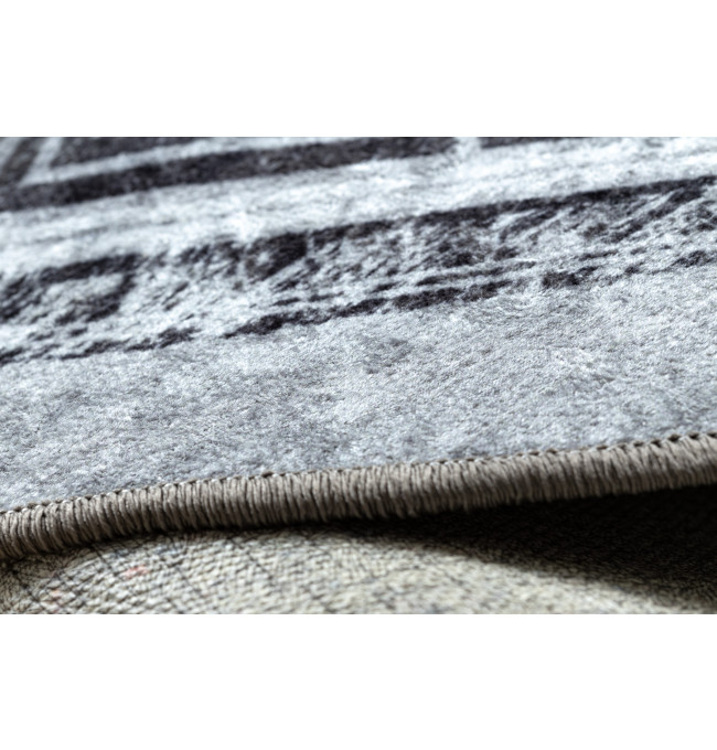 Koberec MIRO 51254.802 mramor / řecký, šedý / černý kruh