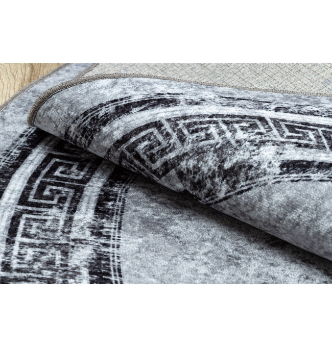 Koberec MIRO 51254.802 mramor / řecký, šedý / černý kruh