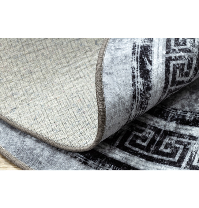 Koberec MIRO 51254.802 mramor / řecký, šedý / černý kruh