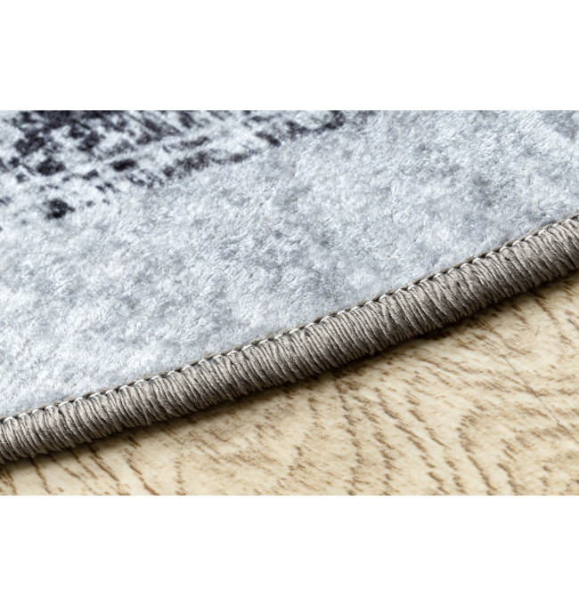 Koberec MIRO 51254.802 mramor / řecký, šedý / černý kruh