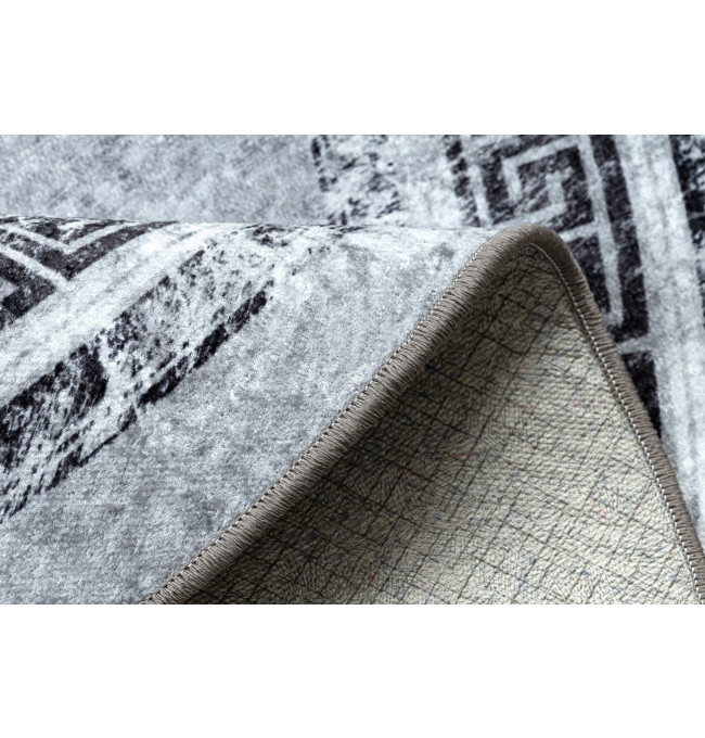 Koberec MIRO 51254.802 mramor / řecký, šedý / černý kruh