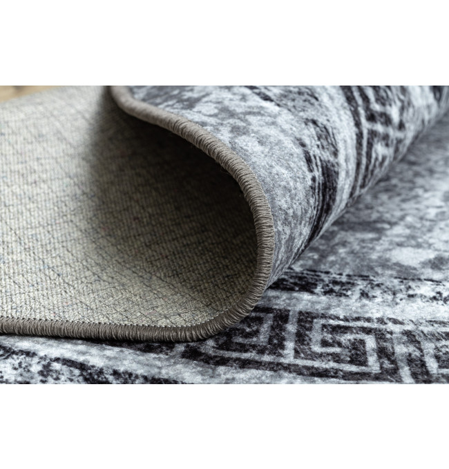 Koberec MIRO 51254.802 mramor / řecký, šedý / černý kruh