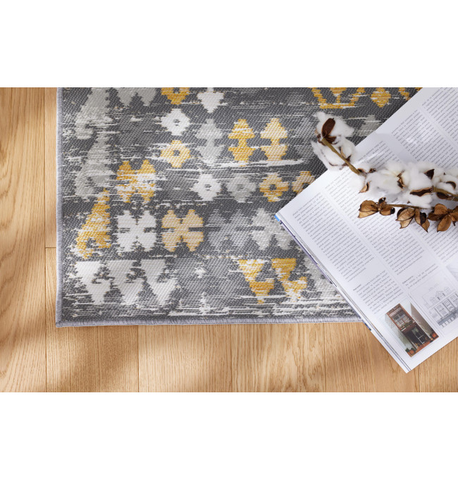 Oboustranný koberec Echo Aztec Grey