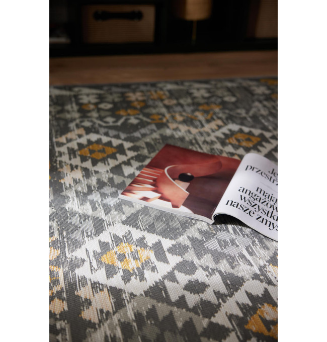 Oboustranný koberec Echo Aztec Grey