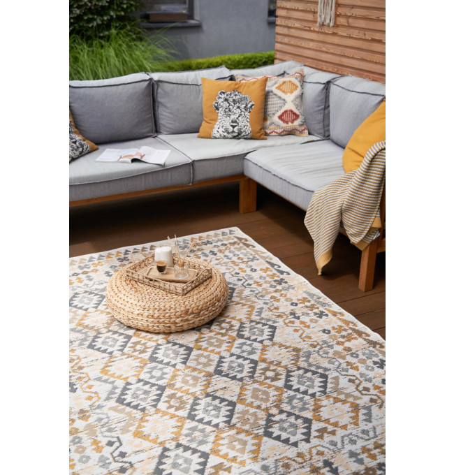 Oboustranný koberec Echo Aztec Grey