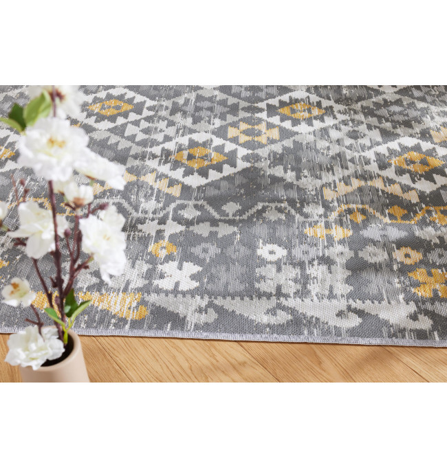 Oboustranný koberec Echo Aztec Grey