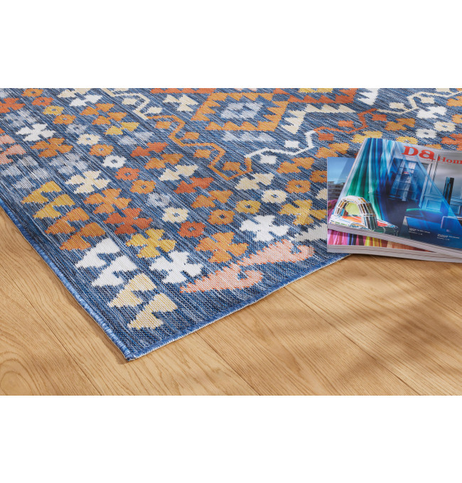 Oboustranný koberec Echo Aztec Navy