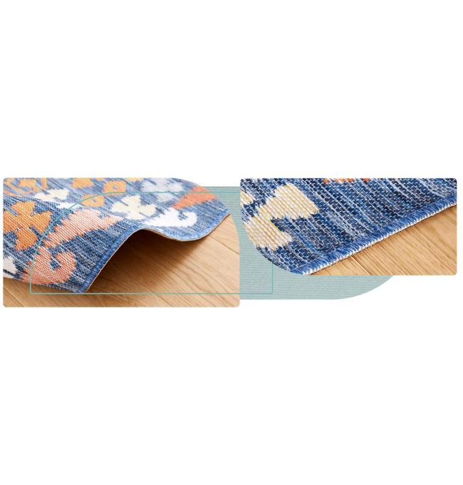 Oboustranný koberec Echo Aztec Navy