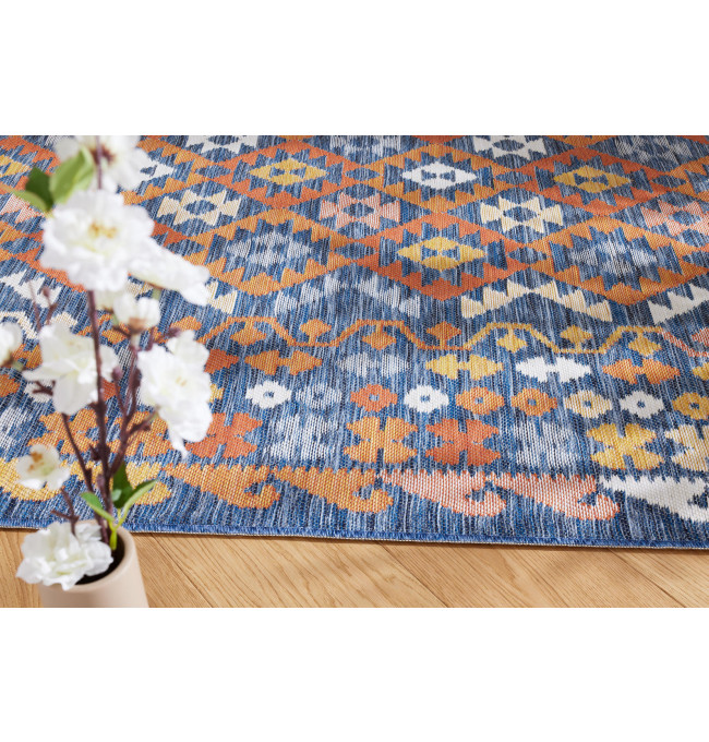 Oboustranný koberec Echo Aztec Navy