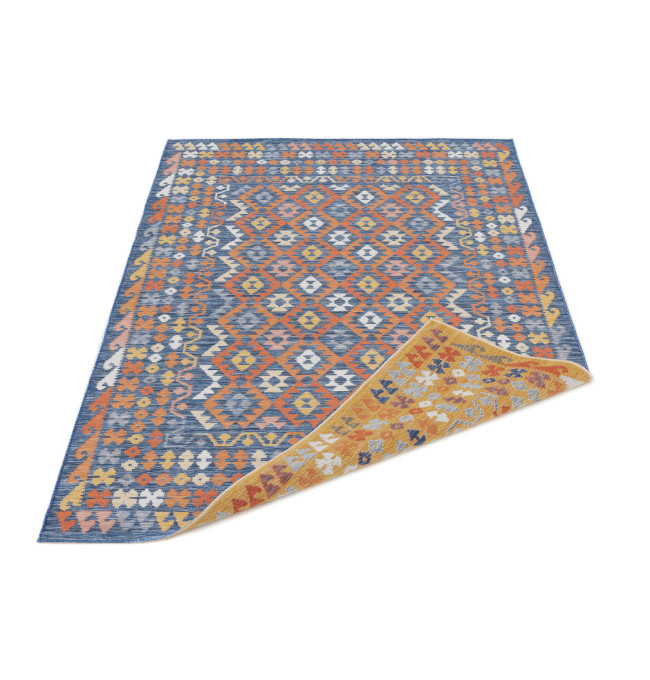 Oboustranný koberec Echo Aztec Navy