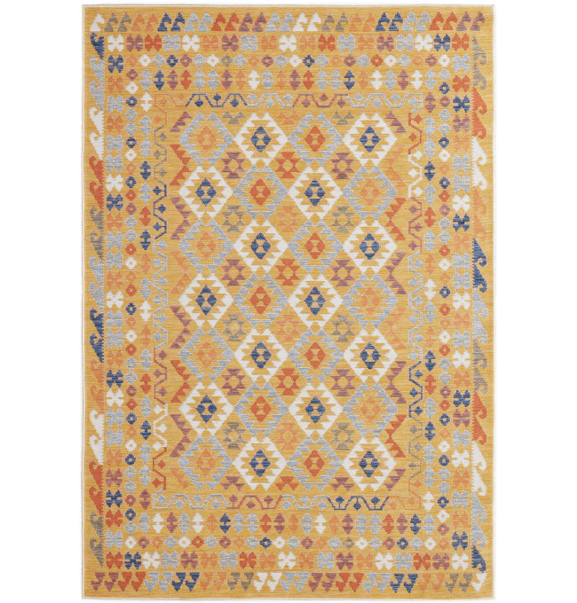 Oboustranný koberec Echo Aztec Navy