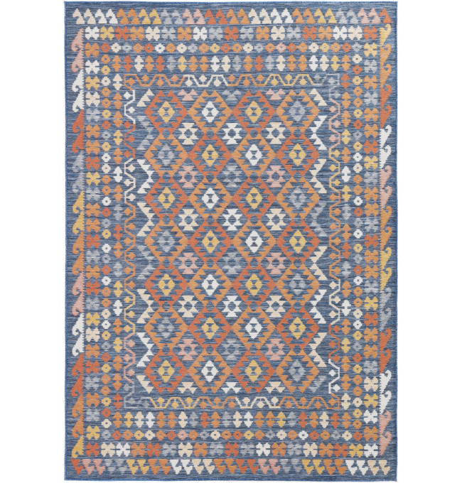 Oboustranný koberec Echo Aztec Navy